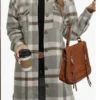 All American S06 Tasha Plaid Maxi Jacket