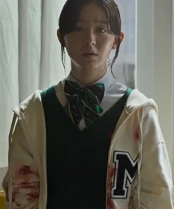All Of Us Are Dead Park Ji-hu M Logo White Hoodie