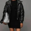 All Saints Sloane Padded Bomber Leather Jacket