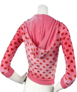 All over Heart Print Jennifer’s Pink Body Tracksuit