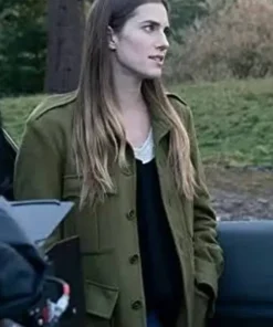 Allison Williams M3GAN 2023 Green Coat
