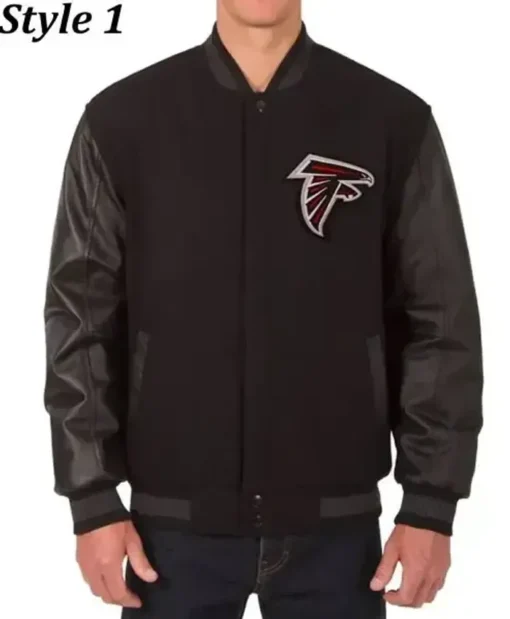 Alvin Atlanta Falcons Black Varsity Jacket