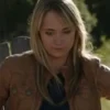 Amber Marshall TV Series Heartland Amy Fleming Leather Brown Jacket