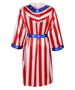 American Flag Apollo Creed Hooded Costume and Balboa Shorts