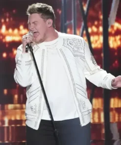 American Idol 2023 Zachariah Smith White Cotton Jacket