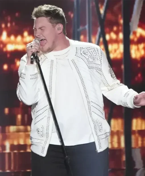 American Idol 2023 Zachariah Smith White Cotton Jacket