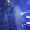 American Idol Adam Lambert Black Long Coat