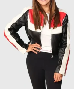 American Idol S22 Emmy Russell Racer Leather Jacket