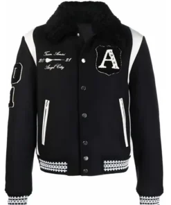 Amiri Black And White Letterman Varsity Jacket