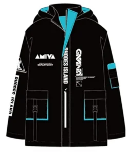 Amiya Arknights Black Jacket With Hood