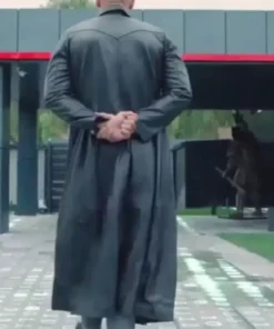 Andrew Tate Escape The Matrix Black Leather Coat