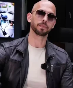 Andrew Tate Top G Black Biker Leather Jacket