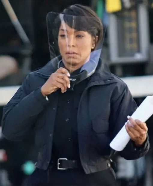 Angela Bassett TV Series 9-1-1 Athena Grant Black Cotton Jacket