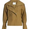 Angela Bassett TV Series 9-1-1 Season 04 Athena Grant Olive Green Cotton Jacket