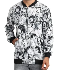 Anime Ahegao Bomber Jacket