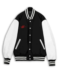 Anime Letterman Varsity Black Jacket For Men And Women
