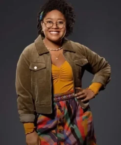 Anjelika Washington Stargirl Brown Jacket