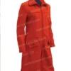 Anne Hathaway TV Series Modern Love Lexi Orange Coat