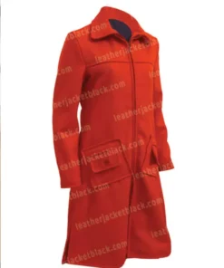 Anne Hathaway TV Series Modern Love Lexi Orange Coat
