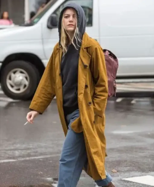 Annie Landsberg Maniac Mustard Coat For Sale