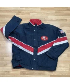 Annie Von San Francisco 49ers Blue Full-Snap Jacket