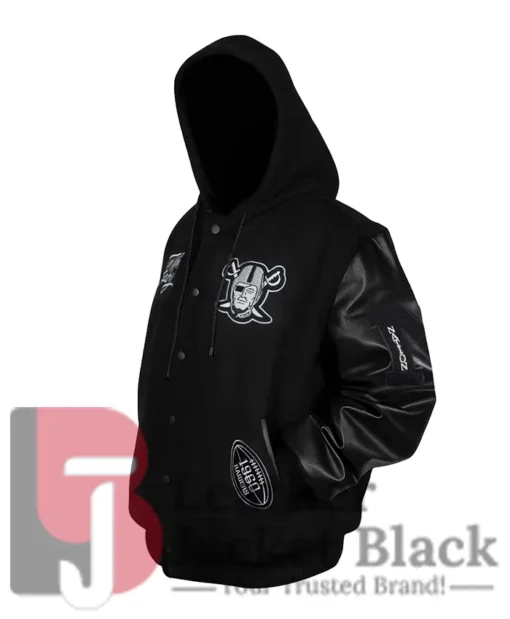 Antonio Las Vegas Raiders Pierce Varsity Black Jacket