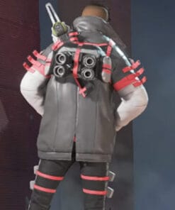 Apex Legends Crypto Cardinal Black Jacket back
