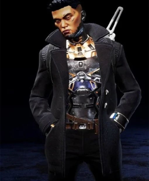 Apex Legends Crypto The Hired Gun Black Cotton Coat