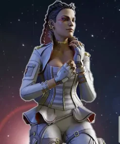 Apex Legends Loba White Cropped Leather Jacket