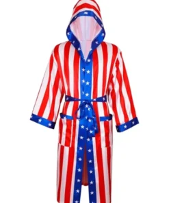 Apollo Creed American Flag Satin Costume