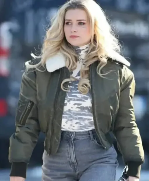 April X 2024 Diana Green Cotton Jacket