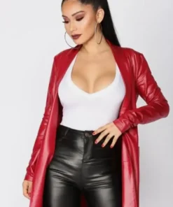 Ariana Grande American Singer Leather Robe Coat