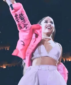 Order this Ariana Grande Singer 7 Rings Puffer Jacket