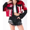 Arizona Cardinals Women Cropped Denim Jacket