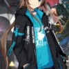 Arknights Amiya Black Hooded Cotton Video Game Jacket