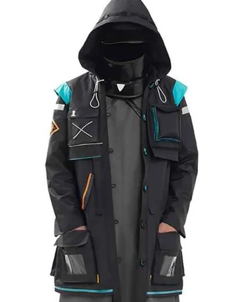 Arknights Doctor Cotton Black Hooded Coat