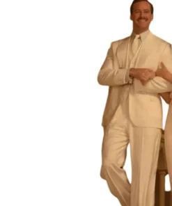 Armie Hammer Death on the Nile White Suit