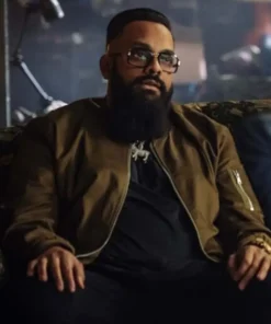 Army of Thieves Guz Khan Brown Cotton Bomber Jacket