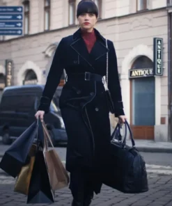 Army of Thieves Gwendoline Black Trench Coat