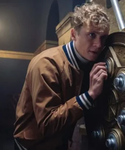 Army of Thieves Ludwig Dieter Brown Bomber Jacket