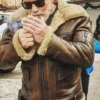 Arnold Schwarzenegger Aviator B-6 Shearling Sheepskin Jacket