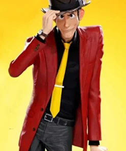 Arsene Lupin III Real Leather Red Blazer