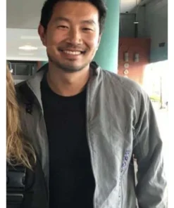 Arthur the King 2024 Simu Liu Grey Jacket