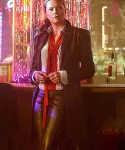 Ash vs Evil Dead Lucy Lawless Leather Coat