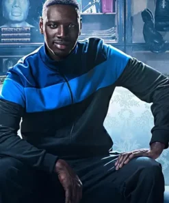 Assane Lupin S03 Blue And Black Jacket