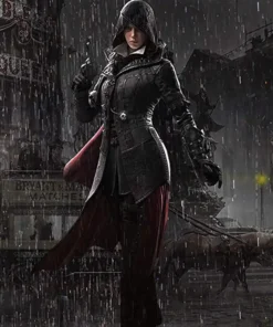 Assassin’s Creed Evie Frye Black Leather Coat