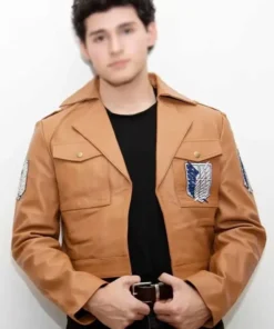 Attack On Titan Brown Leather Jacket