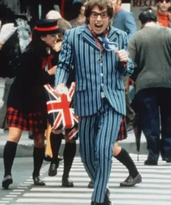Austin Powers Blue Plaid Suit