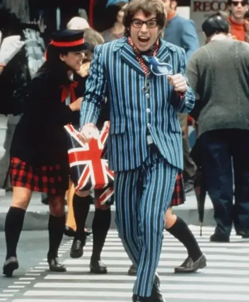 Austin Powers Blue Plaid Suit