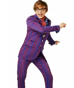 Austin Powers Purple Striped Suit